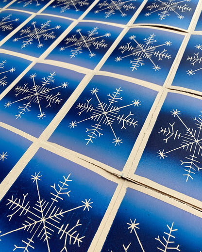 2021 Linocut Holiday Cards (4 Pack)